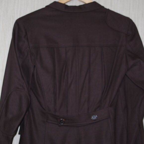 Asprey Brown Wool Blend Pleated Back Women Blazer Jacket Size:4 - Picture 8 of 9